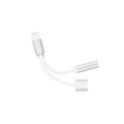 Adaptor iPhone 2 în 1 Lightning pentru încarcare si audio, MIV