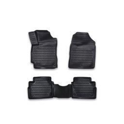 Set covoare cauciuc tip tavita pentru Hyundai Elantra VI 2015-2020, negru