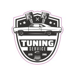 Abtibild TAG Retro Tuning Service din ORACAL, 13 cm – Cod TAG 019/T2