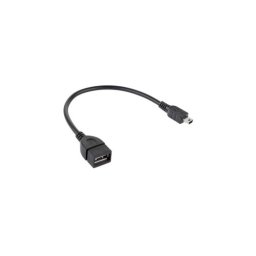 Cablu OTG USB mama la mini USB tata, 20 cm, pentru conectare periferice