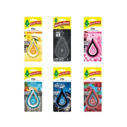 Odorizant auto Wunder-Baum Clips cu clema, pentru grila ventilatiei, diverse arome