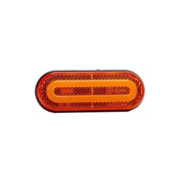 Lampa gabarit LED galbena 121x47 mm, 12–36V, Fristom FT-072Z, cu suport