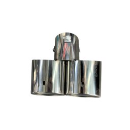 Ornament toba inox dublu, diametru interior 60 mm, cod A207/A2009