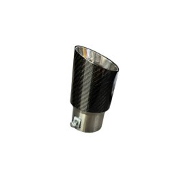 Ornament toba auto din carbon 63x150 mm, universal, Cod Y183
