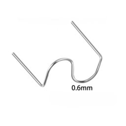 Set 100 cleme din otel inoxidabil 0,6 mm pentru pistol reparat plastic, K18028-10