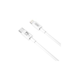 Cablu USB-C la Lightning 20W PD pentru încarcare rapida iPhone, 1 m, alb