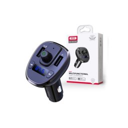 Modulator FM Bluetooth XO BCC05 cu handsfree si încarcator auto 18W (12V-24V)
