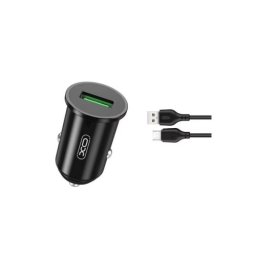 Incarcator auto Quick Charge 3.0 18W cu cablu Micro USB, XO TZ12B