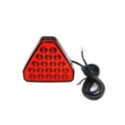 Lampa stop frana LED tip F1 12V, rosie, 20 LED-uri, carcasa neagra (1119109/A01-R)