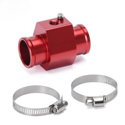 Adaptor senzor temperatura apa 38mm din aluminiu anodizat, cu cleme incluse