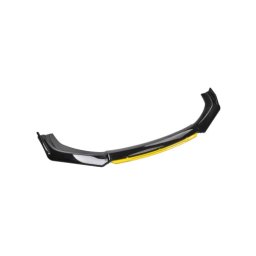 Spoiler universal bara fata 175 cm, ABS flexibil, negru lucios cu accent galben