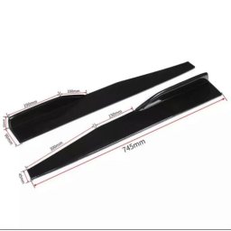 Set prelungiri praguri laterale tuning, 74,5 cm, negru lucios (OEM PRG1011-745)