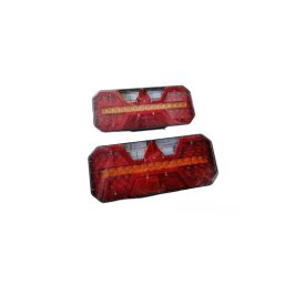 Lampa stop LED 61 SMD cu semnalizare dinamica, 12V-24V, IP66 (Cod 2207)