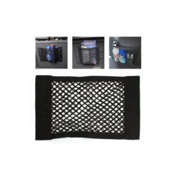 Plasa elastica organizator portbagaj tip buzunar 25x30 cm, cu scai si banda adeziva