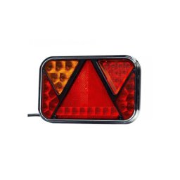Lampa spate LED 200x130 mm, 5 functii cu ceata, Fristom FT-270 L NT PM