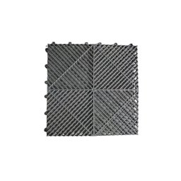 Pardoseala modulara ventilata din PP 40x40x1,8 cm, pentru garaj trafic intens, gri