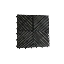 Pardoseala modulara ventilata PP 40x40x1,8 cm, trafic intens, negru – PM10002
