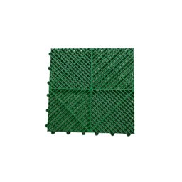 Pardoseala modulara ventilata din PP 40x40x1,8 cm, verde, pentru garaj trafic intens