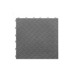 Pardoseala modulara PP plina 40x40x1,8 cm gri, pentru garaj si trafic intens