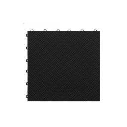 Pardoseala modulara plina din PP 40x40x1,8 cm, neagra, pentru garaj trafic intens