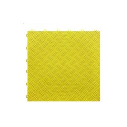 Pardoseala modulara plina din PP 40x40x1,8 cm, galbena, pentru trafic intens