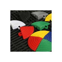 Colt pentru pardoseala modulara verde 6x6x1,8 cm, PP, trafic intens (PM10030)