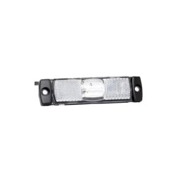 Lampa gabarit LED alba 100x32 mm cu suport urechi, 12–36V, Fristom FT-017B