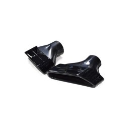 Set ornamente toba negru compatibil BMW Seria 5 G30, inox 304, D047BL