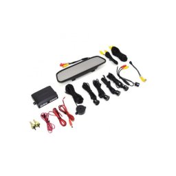 Sistem senzori parcare + camera marsarier cu oglinda monitor 4,3" 12V JCS-041