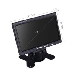 Monitor marsarier 7" pentru camere auto, 4 intrari video, 12–24V (JCS-7003-4)