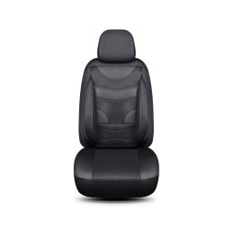 Set huse auto universale 11 piese, negru/negru, pentru scaune fata si spate (HNG1321-1)