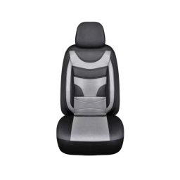 Set huse auto universale 11 piese negru-gri, pentru scaune fata si spate (HNG1321-2)