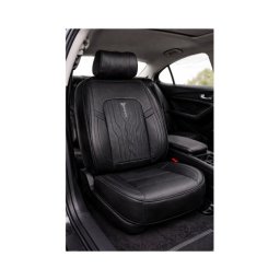 Set huse scaune auto universale 9D Premium din piele ecologica, negru (1190-1)