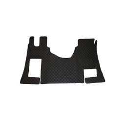 Covor cabina imitatie piele dedicat Mercedes Actros MP4, podea plata, automata, negru-rosu