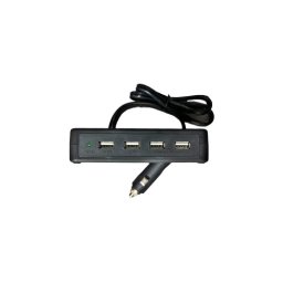 Prelungitor bricheta auto cu 4 porturi USB si cablu de 70 cm, LMK304