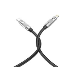 Cablu USB-C la Lightning din silicon 27W, încarcare rapida iPhone, 1,2 m, negru