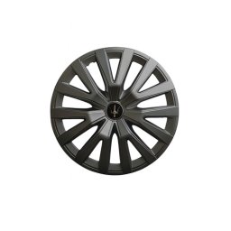 Set 4 capace roti Evo 15 inch, gri antracit, pentru jante otel (WD0-2GR-15)