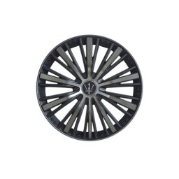 Set 4 capace roti Evo 16 inch negru-antracit pentru jante otel, ABS (WM1-1GR-16)