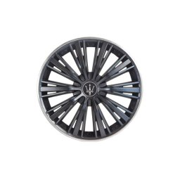 Set 4 capace roti Evo 15 inch, negru-argintiu, pentru jante din otel (WM4-1SL-15)