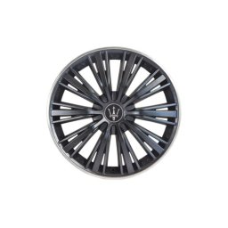 Set 4 capace roti Evo 16 inch negru-argintiu, pentru jante otel (WM4-1SL-16)
