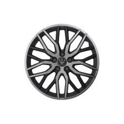Set 4 capace roti Evo 16 inch, negru-gri antracit, ABS, pentru jante otel