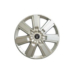 Set 4 capace roti Evo 15 inch, argintiu, pentru jante otel (Cod WG0-3SL-15)