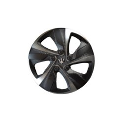 Set 4 capace roti Evo 15 inch, negru-gri antracit, pentru jante otel