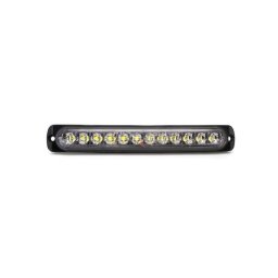 Lampa LED stroboscopica profesionala 12 LED portocaliu, 12-24V (HH-12LEDBY)