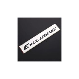 Emblema auto „Exclusive” cromata 15 x 3 cm, ABS, cu banda adeziva (JS-09)
