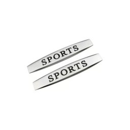 Set 2 embleme auto Sports crom relief 10x1,5 cm, autoadezive