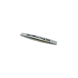 Emblema auto RACING crom, 10 cm, set 2 bucati, adeziv inclus (YZB-45)