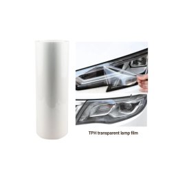Folie protectie faruri si stopuri TPH transparenta Premium 60x60 cm, cu regenerare