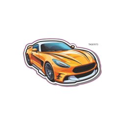 Abtibild decorativ cu masina, autocolant Oracal 15 x 9,5 cm (TAG 078/T3)
