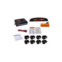 Sistem premium cu 8 senzori de parcare si display LED 12V, cod XD066